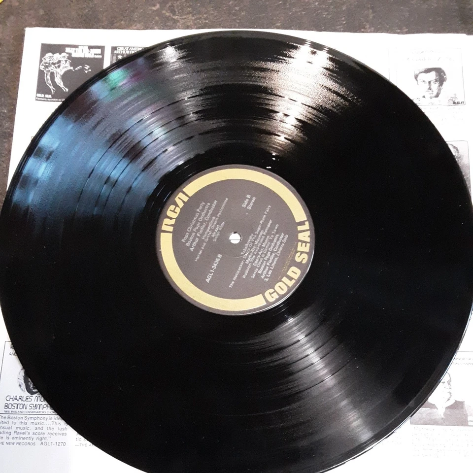 Arthur Fiedler Boston Pops Christmas Party 1979 LP Festival Rudolph Santa Sleigh - Image 4 of 4
