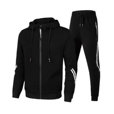 2-pcs Mens Winter Full Tracksuit Hoodie Jogger Sweatshirt Jacket Pants Set new