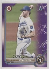 2022 Bowman Draft Purple /250 Steven Zobac #BD-101 fo7