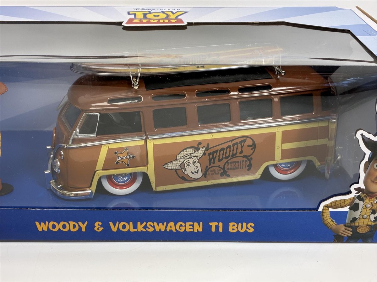 Toy Story Woody Figure and Volkswagen T1 Bus 1:24 Jada 253155000
