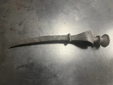 Antique Polish Winged Hussar Nadziak War Hammer Obuch Obuszek