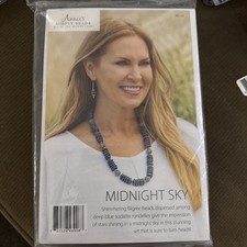 Annie's Simply Beads Midnight Sky Jewelry Kit for Necklace/Earring new unopened
