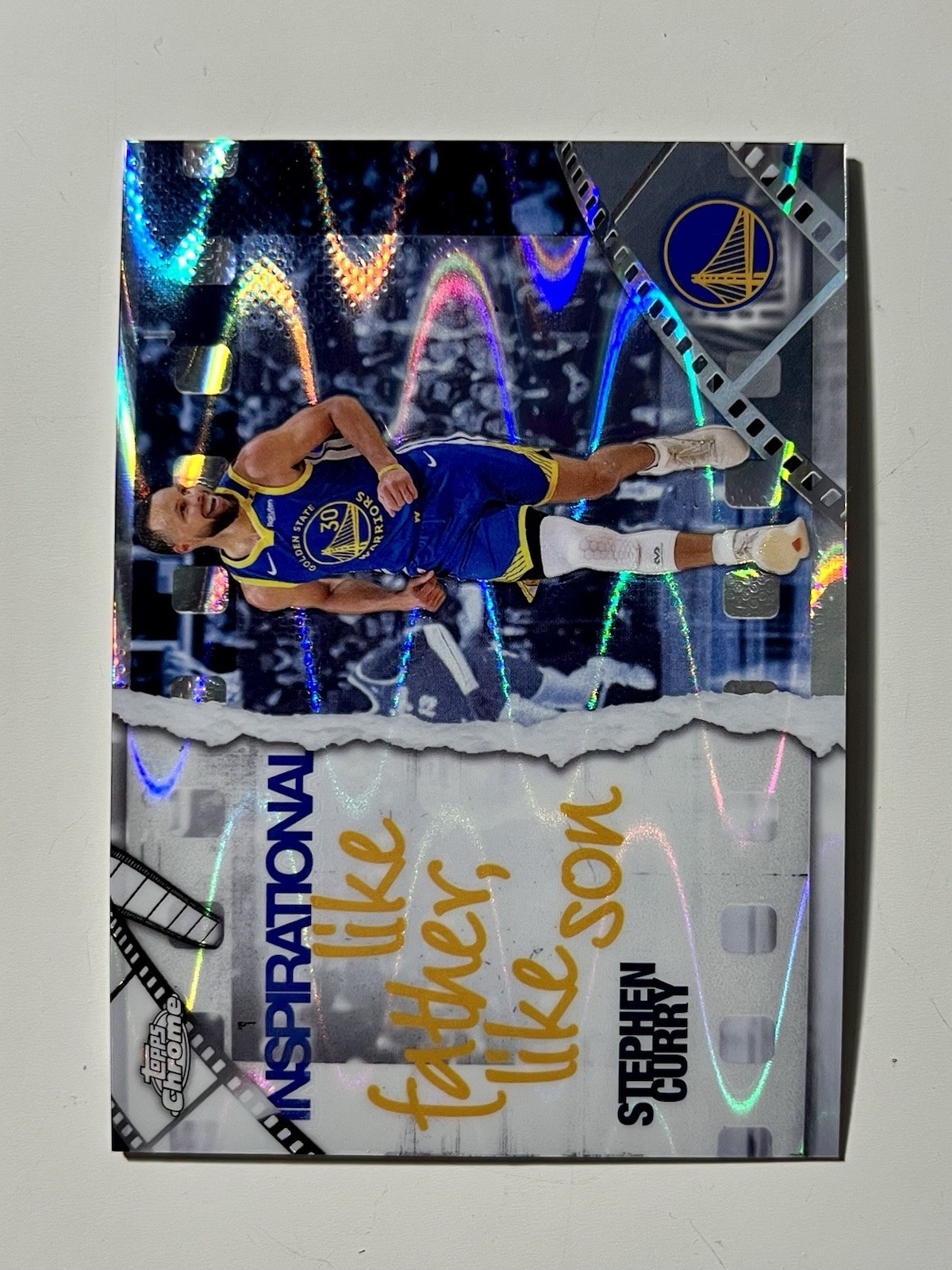 Stephen Curry 2025-26 Topps Chrome - Inspirational RayWave Refractor #IP-2