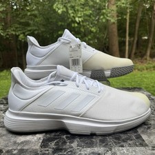 Adidas Game Court Sneakers Mens White Tennis Shoes Trainers New