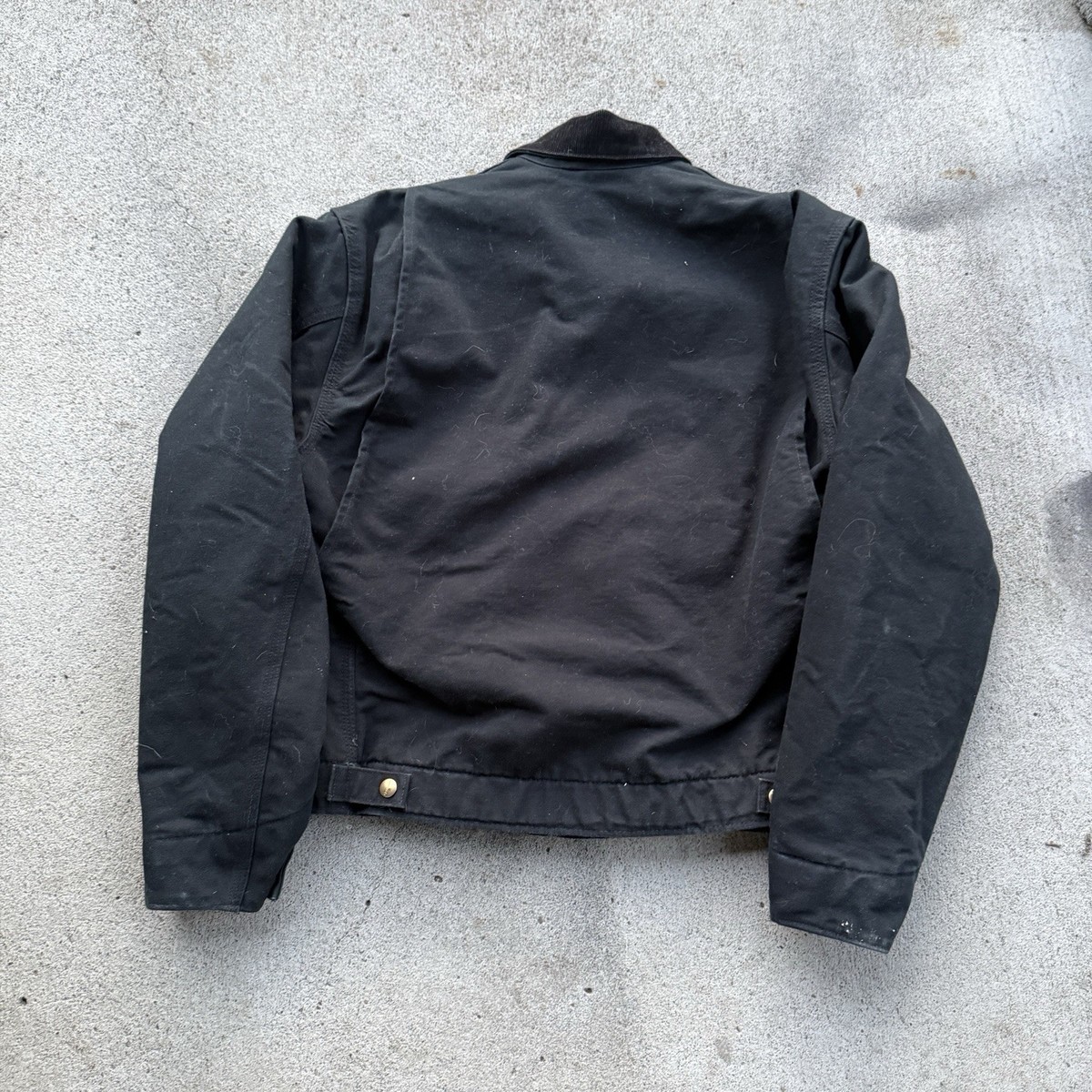 VTG 2005 CARHARTT J01 USA Men's Medium Black Blanket Lined Detroit
