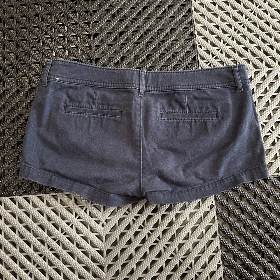 Pantalones Cortos Abercrombie Fitch Azul Marino Para Mujer Talla 0 Bordados Logo Alce Informales Foto 2 de 4