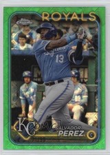 2024 Topps Chrome Logofractor Edition Green Refractor 71/99 Salvador Perez 13ql