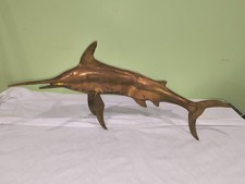 Vintage Brass Marlin International Imports Swordfish 18" Long *Free standing