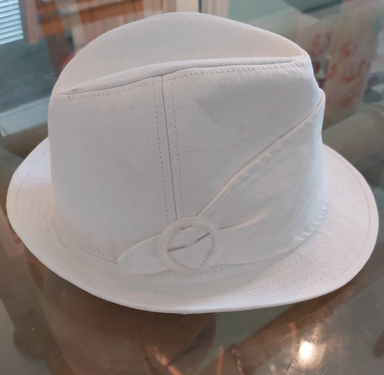 FEDORA  TRILBY GANGSTER FEDORA BUCKET HAT MEN WOMEN CAP With Band-image