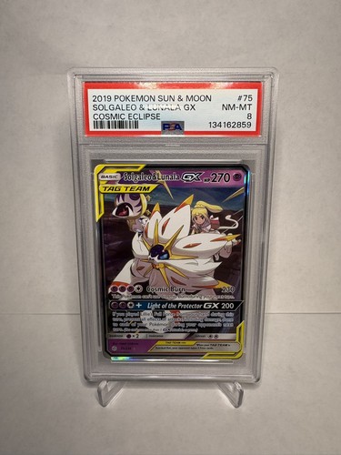 Solgaleo & Lunala-GX graded PSA 8 for sale on eBay