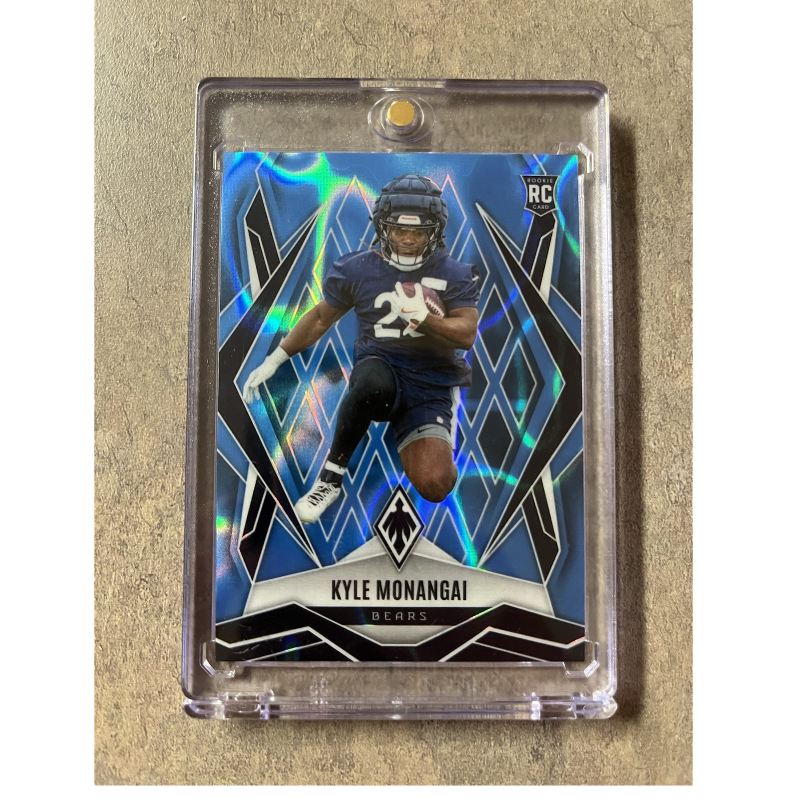 2025 Panini Phoenix Kyle Monangai #249 Light Blue Lava /325 Rookie Bears