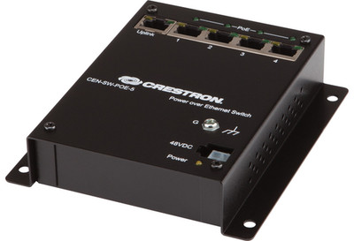 CRESTRON CEN-SW-POE-5 5-Port Gigabit PoE Ethernet Switch OPEN BOX