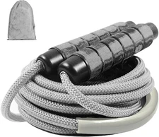 Weighted Jump Rope Nylon Adjustable - Tangle-Free Jump Rope for Women, Men, Kids