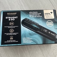 Revamp Straight Go Ionic Cordless Hot Brush Hair Straightener Brush New bargain 