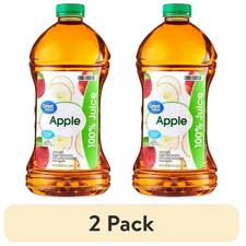 (2 pack) Great Value 100% Apple Juice, 96 fl oz