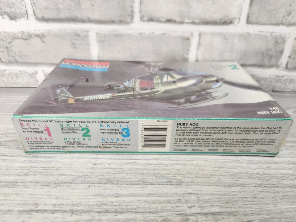 Monogram Huey Hog 1:48 Scale Model Kit Sealed 5201 - Image 3 of 4