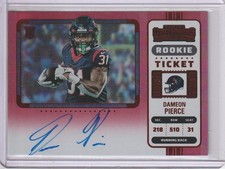 Dameon Pierce 2022 Contenders Variation Red Zone Rookie Ticket Rc On Card Auto