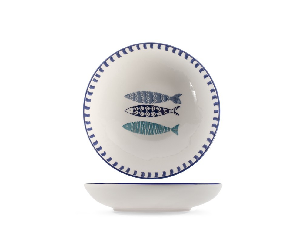 H&H Deep Plate Mediterranean In Ceramic 20 cm