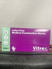 Disposable Latex/Powder Free Gloves. Size Small (50 per pack/1000 per case) NOS.