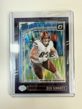 2024 Panini Donruss Optic Rated Rookie Ben Sinnott #207 Purple Shock Prizm (RC)