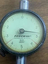 Federal .0001" Dial Indicator Comparative +/- No. B21 Made In USA