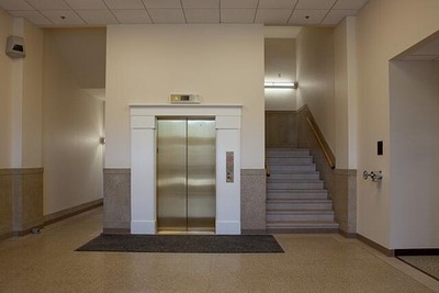 Elevator lobby, Federal Building and U.S. Courthouse, Fargo, North Dakota