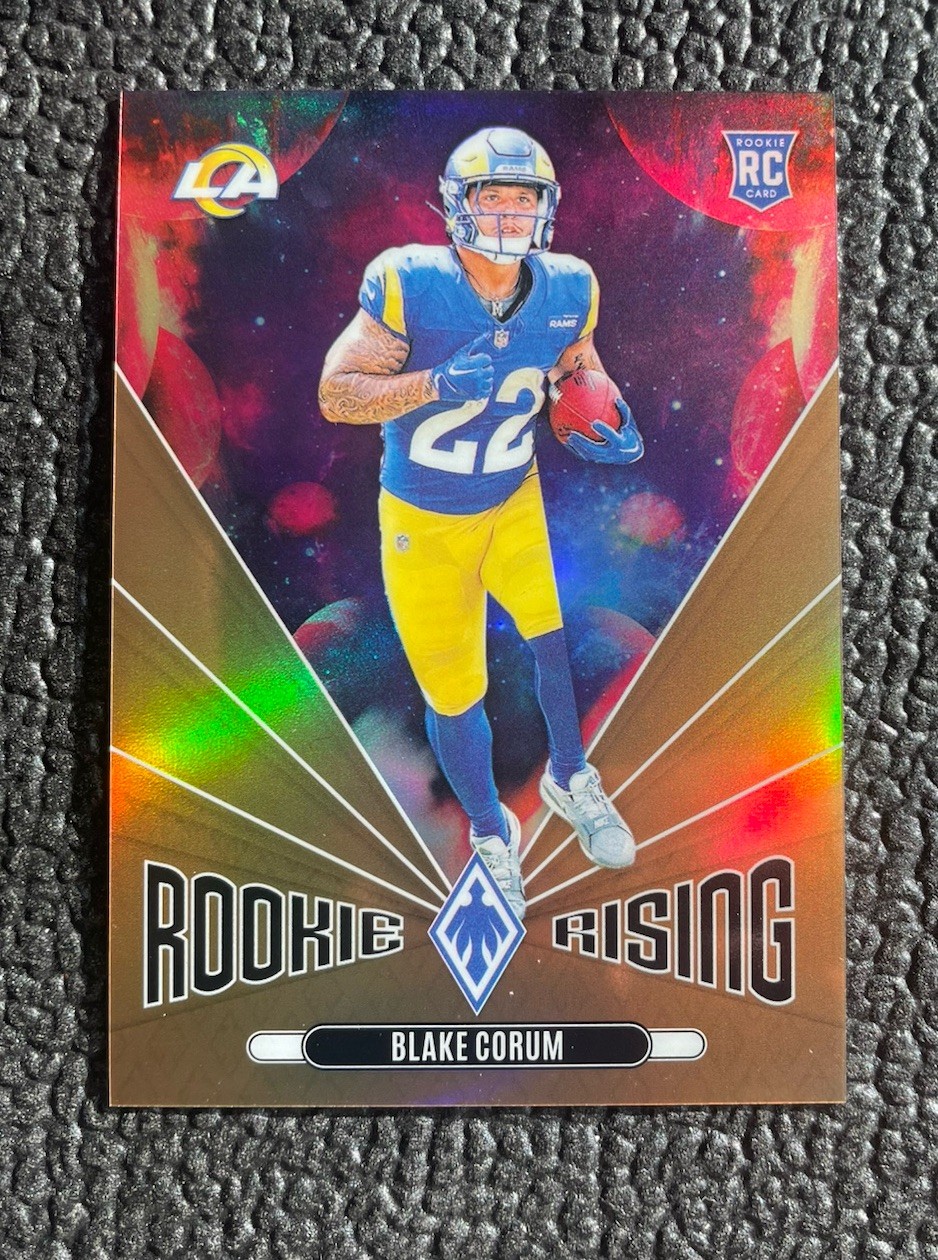🔥1/1! BLAKE CORUM 2024 PHOENIX RR BRONZE ROOKIE CARD RAMS JERSEY #'d 22/75!🔥