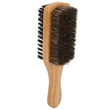 Double Sided Beard Brush, Imitation Bristle with Wooden Hair Brush for Men, H...
