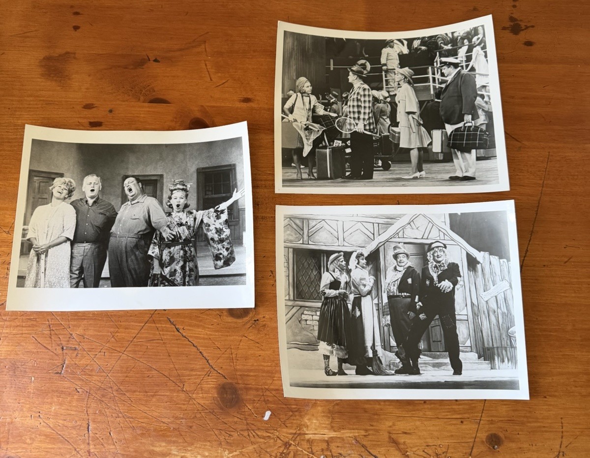 Vintage the honeymooners publicity photo lot 3 black white tv comedy memorabilia
