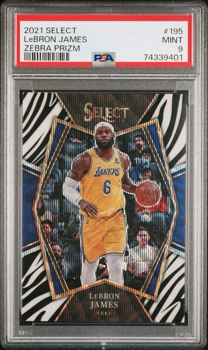 2021-22 Panini Select - Premier Level LeBron James #195 Zebra