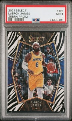 2021-22 Panini Select - Premier Level LeBron James #195 Zebra