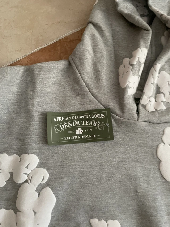 Denim Tears Grey Hoodie Size M - Imagen 3 de 4