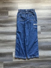 Revolt Cargo Pants Size 11/12 Vintage 90s Y2k High Waist Wide Leg Denim L
