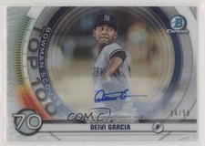 2020 Bowman Scouts Top 100 Chrome 34/50 Deivi Garcia #BTP-70 Auto no9