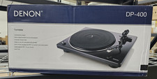 Denon - DP-400 Semi-Automatic Analog Turntable Black - New