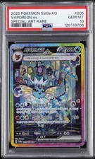 2025 POKEMON KOREAN SV8A-TERASTAL FEST EX SPECIAL ART RARE VAPOREON EX PSA 10