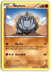 Rhyhorn 60/146 XY Base Set Common