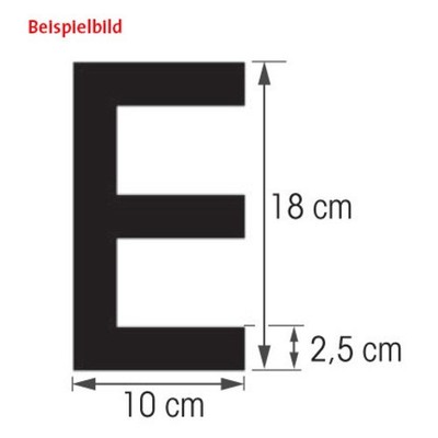Plastimo Letter V, 18 cm, Black, RIB 36350