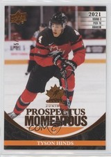 2023 Upper Deck Team Canada Juniors Electric Orange 25/75 Tyson Hinds 0k4z