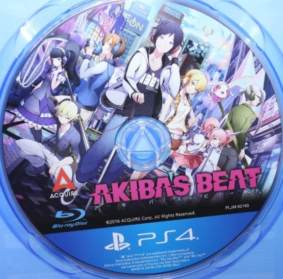 Akibas Beat PlayStation4 PS4 Japanese ver Acquire Used Tested Disc Only