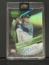 2026 Topps Chrome Black BRYAN WOO AUTO Green Refractor Auto #/99 Autograph