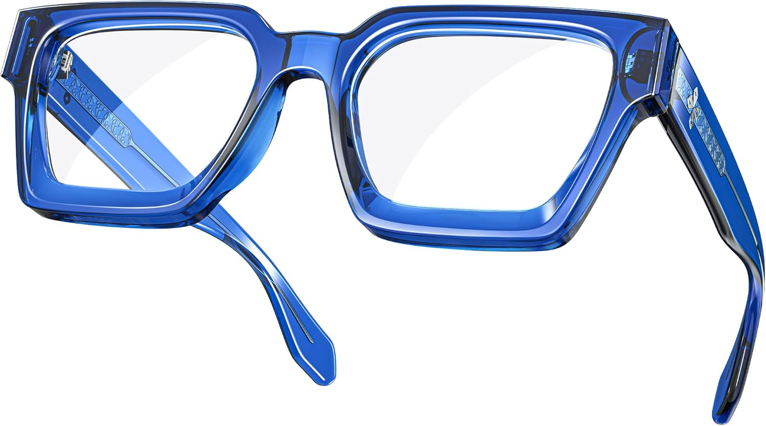 Trendy TR90 Rectangle Blue Light Blocking Glasses for Women