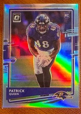 2020 Donruss Optic Patrick Queen Ravens Prizm Holo Rookie #118 RC Steelers
