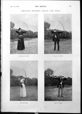 Old Bowmen Miss Trackwell G Fryer G Aston Reims Cathedral Figures 189 Victorian