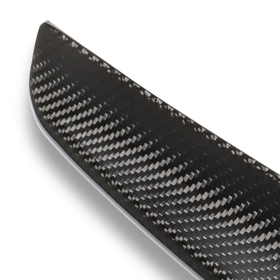 FOR 15-20 MERCEDES S-CLASS SEDAN CARBON FIBER P-TYPE REAR TRUNK LID SPOILER WING - Image 3 of 4