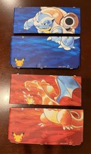 Pok mon 20th Anniversary: New Nintendo 3DS Kisekae Plates Red and Blue RARE