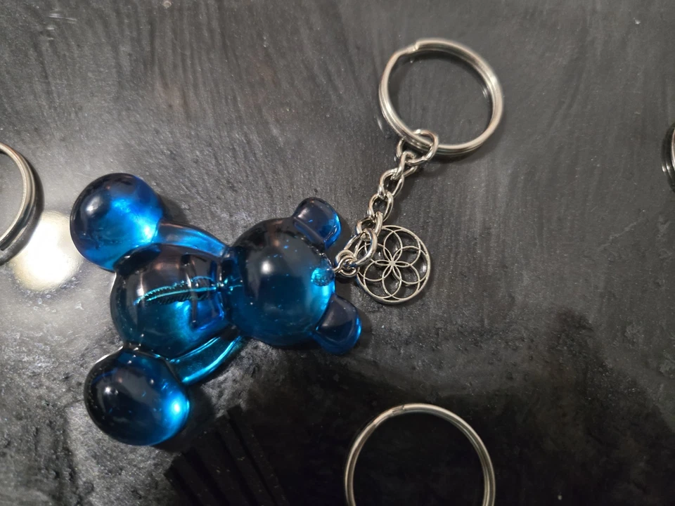 Llaveros con dijes en forma de oso/epoxi de resina Foto 4 de 4