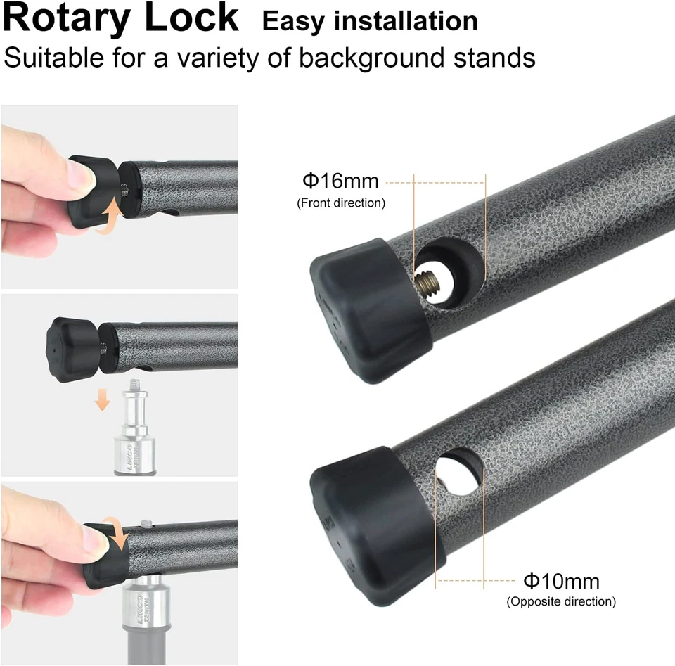 Barra transversal de estudio fotográfico #4214A para soporte de fondo 4214A Foto 4 de 4