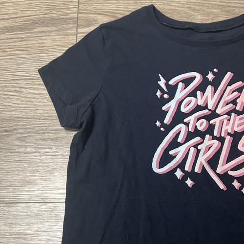 Under Armour Youth Girl’s Black Pink Power To The Girls Top Size Large (A35) - Picture 6 of 8