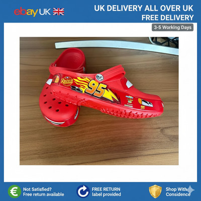 Lightning McQueen Crocs Clogs für Kinder Erwachsene Disney Cars Sandalen Schuhe US-Größe